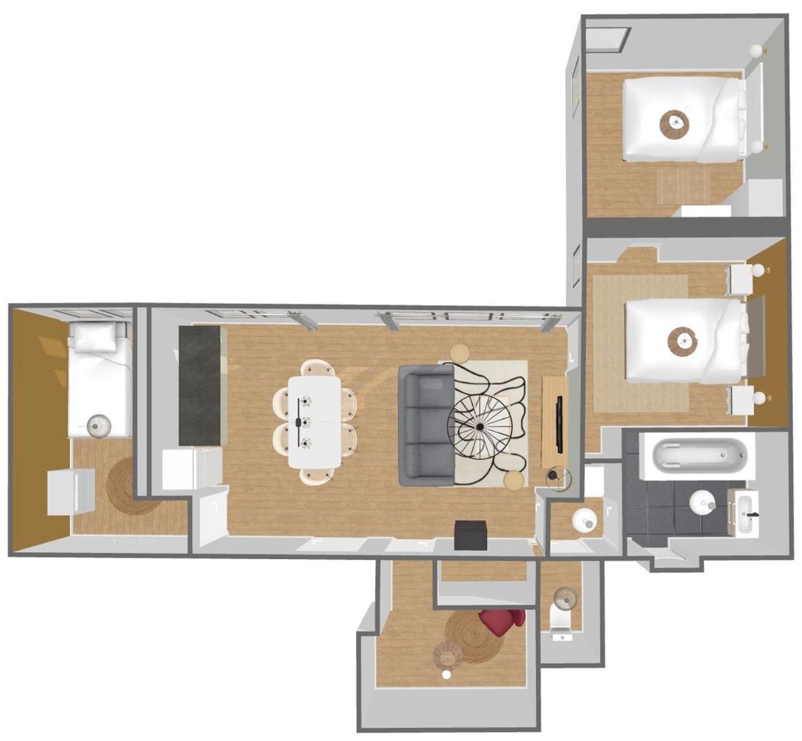 Modern, Quiet 3-Bedroom Apartment With Parking Marcq-en-Baroeul Exterior foto